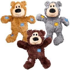 KONG Wild Knots Bears internal rope skeleton supports engaging tug and chew sessions.