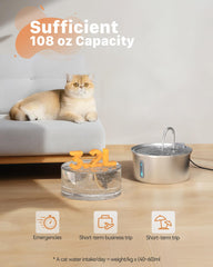 KOOGMOON stainless steel tank with water level window for easy monitoring.