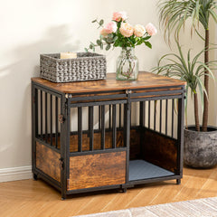 KOOPRO 32-inch crate with side table for stylish living room organization