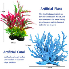 Kooterfun coral reef ornament serves as an attractive focal point