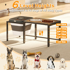Koozuuyk dog food storage airtight bin in use preserves kibble freshness.