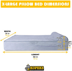 KOPEKS grey replacement cover close-up, durable fabric for long-lasting use.