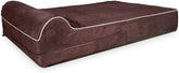 KOPEKS replacement cover for XL jumbo dog bed in brown, full view to refresh bed appearance