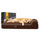 KOPEKS orthopedic dog bed 50x34x7in supports joints with memory foam