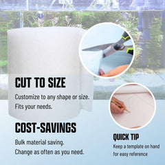 Koral Filters media pad dye free version for safe tank filtration.