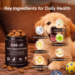 KOVGOCY DM-01 joint-support formula highlights hip and joint health benefits.