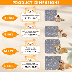 kovziorx washable puppy training pad showing absorbent top layer protects floors.
