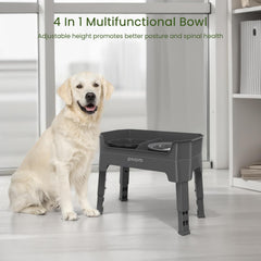 KPWACD spill-proof water bowl prevents splashes for a cleaner area.