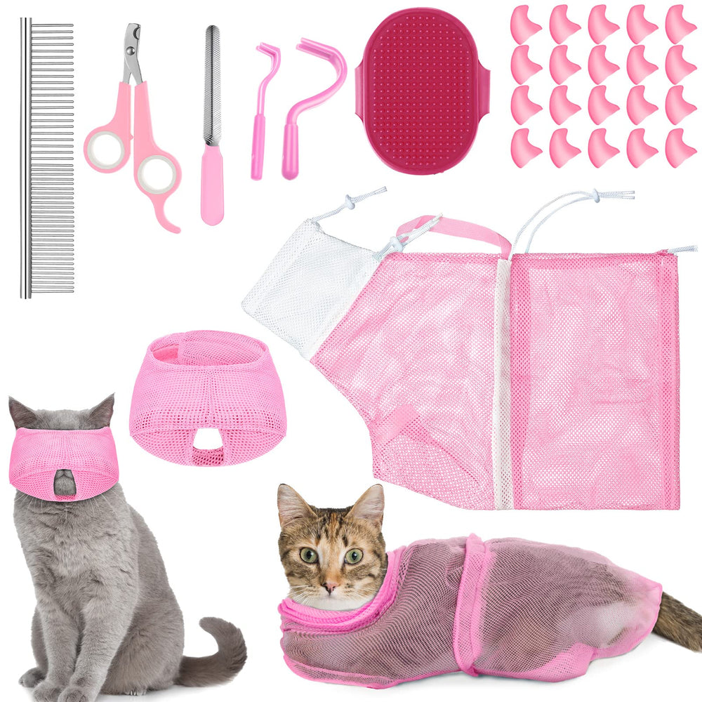 Kritkin 9 Pcs Cat Grooming Kit packaging shown for at-home care