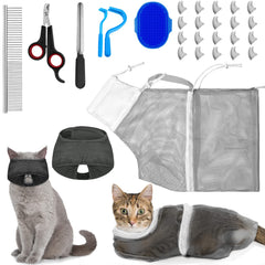 Kritkin cat-bathing-net-bag for safe, controlled washing at home