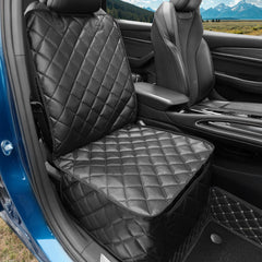 KritterKorner front-seat cover for dogs protects upholstery from spills and dirt.