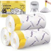 KropBom auto-scooper liner demonstrates box-fit with PetPivot for clean scooping.