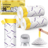 KropBom 120-count auto-scooper liners ready for mess-free litter changes