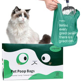 KropBom 125-count cat poop bags, large size for multi-cat cleanup.