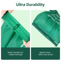 KropBom oversized bags with handles for easy tying and odor control.