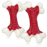 Kseroo 2-Pack indestructible beef-nylon bone 8in for power chewers