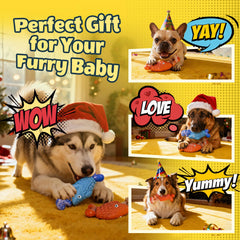Kseroo nylon-and-rubber dog chew bones for lasting entertainment