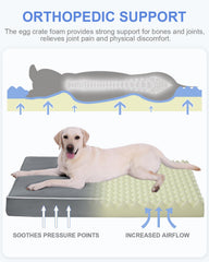 KSIIA bed with removable washable cover and easy zipper access.