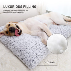 KSIIA Deluxe plush bed close-up, showing supportive 3.5-inch padding.