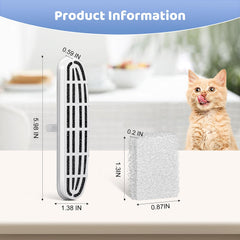 KTNAid odor and metal ion absorption visual suggests improved water quality for pets.