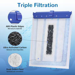 Kucbraly dense, double-sided mesh captures debris and waste efficiently.