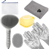 KUEIOX 6-in-1 hair brush for fast deshedding and smooth coats