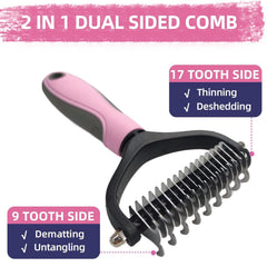 KUEIOX combs with coarse and fine teeth for knot removal