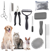KUEIOX dog brush with self-cleaning design for easy maintenance and grooming efficiency