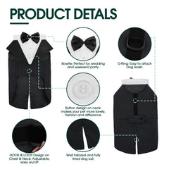 Bandana styled as neck band or bow tie for Kuoser formal wear variations