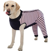 Kuoser dog recovery sleeve for rear leg providing nonrestrictive wound protection