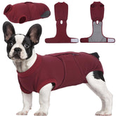 Kuoser dog recovery suit back view protects wounds and discourages licking