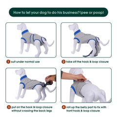 Kuoser breathable fabric keeps pets cool during recovery.