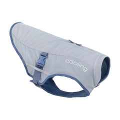 Kurgo Dog Core Cooling Vest front view with reflective trim for visibility