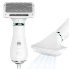 KUUBIA 2-in-1 dryer and slicker brush for efficient post-bath grooming.