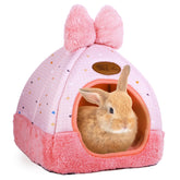Kwerdas Bunny Bed Hideout front view offers a cozy retreat for small pets.