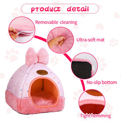 Kwerdas Bunny Bed removable cushion simplifies cleaning and customization.