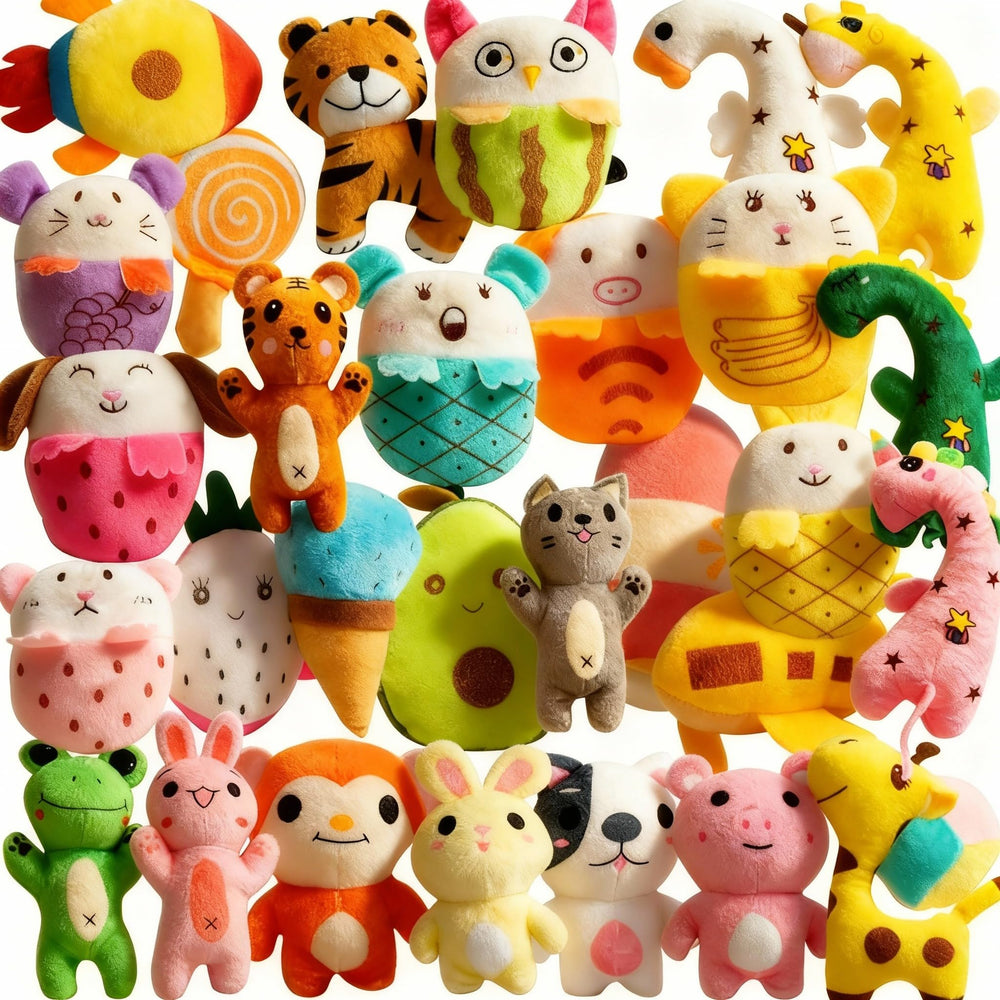 Kyatico 30 Pcs Dog Squeaky Toys set for active small and medium dogs
