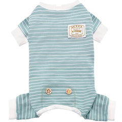 KYEESE soft striped dog pajama for gentle warmth and comfort
