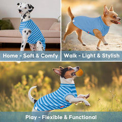 KYEESE 2Pack flatlay with blue and striped colors for easy wardrobe mixing