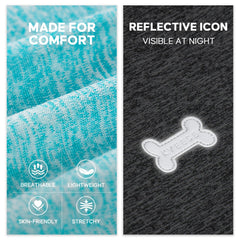 Kyeeese dog shirt with reflective back label boosts visibility on evening walks