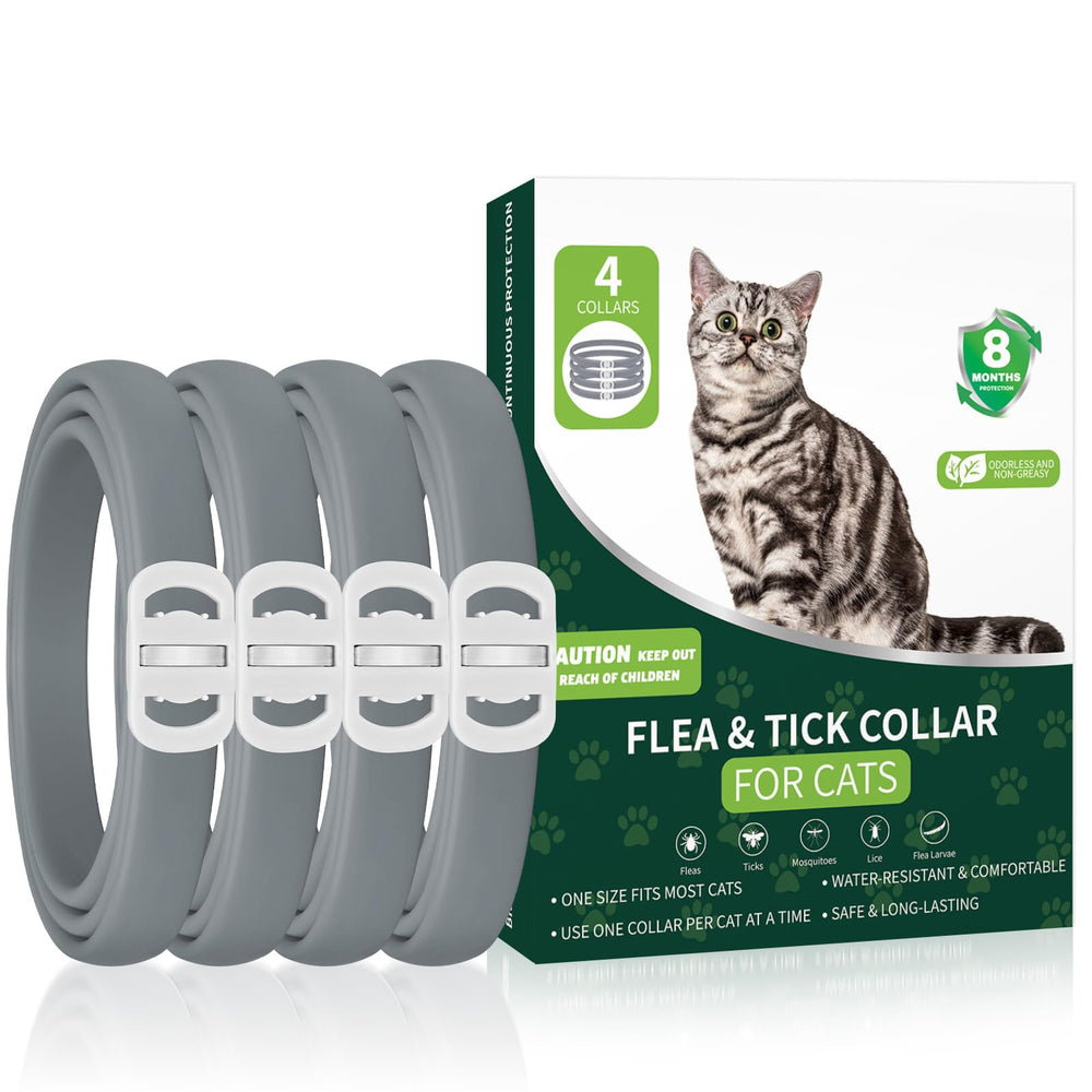 KYGNE 4-pack cat flea collars for long lasting protection.