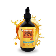 Kyndred Paws Glow Oil bottle with no fishy odor for dogs.