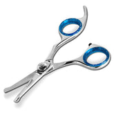 Laazar Straight Dog Grooming Scissors with round-tip safety for around-eye trimming