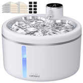 LABEKA wireless cat water fountain demonstrates cordless design for flexible placement and fresh water.