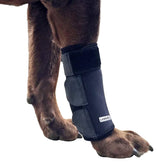Labra front leg brace with adjustable straps for secure support.