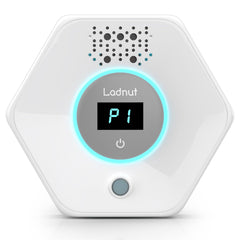 Ladnut cat litter odor remover device reduces odors around the litter box