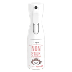 Lady N non-stick spray bottle in action for easier cleanup
