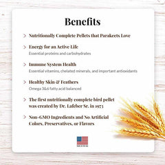 LAFEBER'S antioxidants-rich formula close-up on grains promoting overall health.