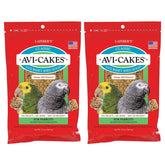 LAFEBER'S Classic Avi-Cakes packaging shows a convenient two-pack for parrots.