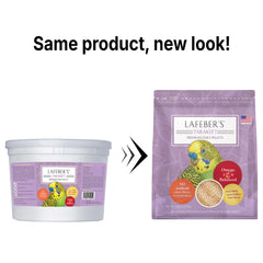 LAFEBER'S non-GMO human-grade ingredients close-up in the pellet mix.